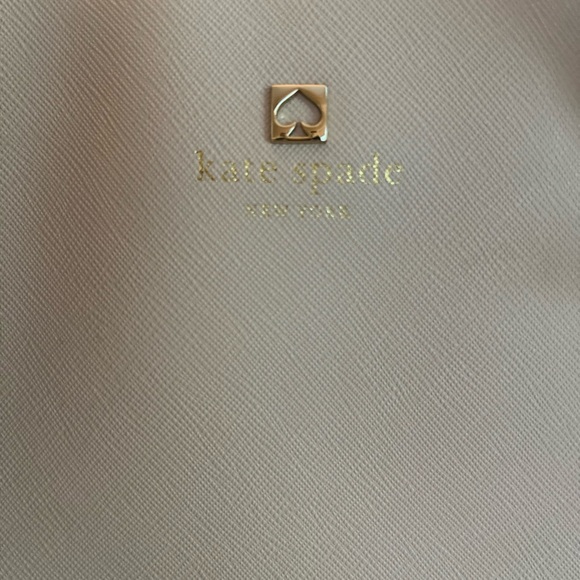 Kate Spade Large Saffiano Leather Tote Black Cream Work Bag Shoulder Purse - Picture 5 of 7